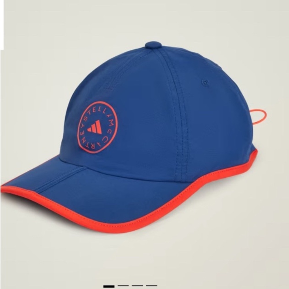 Adidas by Stella McCartney Run Cap Hat Navy running marathon visor packable